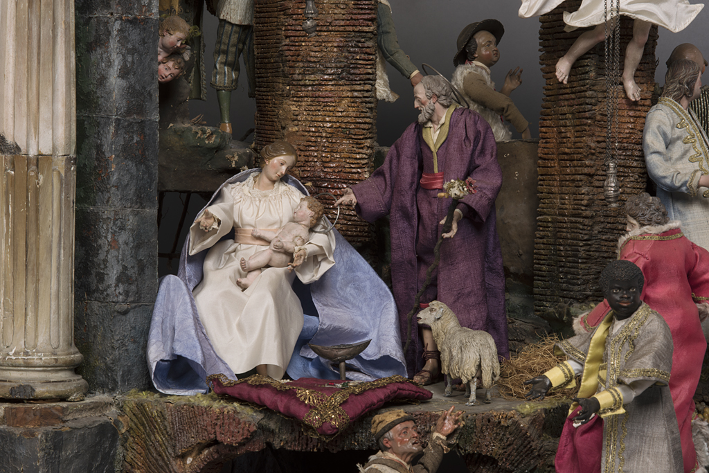 <a href='http://collection.spencerart.ku.edu/eMuseumPlus?service=ExternalInterface&module=collection&objectId=7614&viewType=detailView' target='_blank'><i>Presepio Nativity Scene</i> Italy</a>