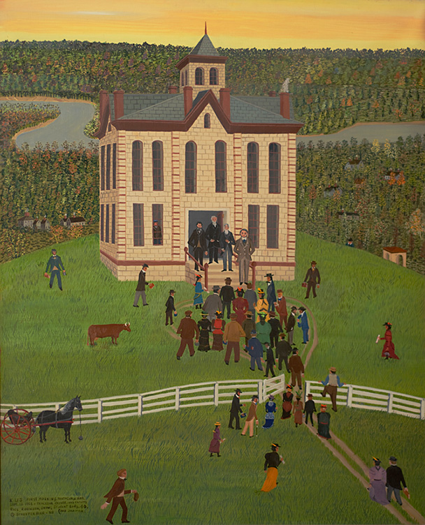 KU's First Morning in 1866 by Streeter Blair