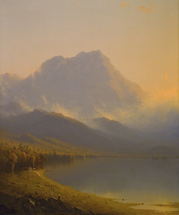 <a href='http://collection.spencerart.ku.edu/eMuseumPlus?service=ExternalInterface&module=collection&objectId=21603&viewType=detailView' target='_blank'><i>Morning in the Adirondacks</i> by Sanford Robinson Gifford</a>