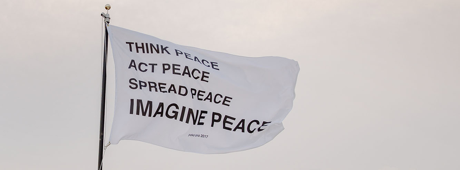 flag, Imagine Peace by Yoko Ono