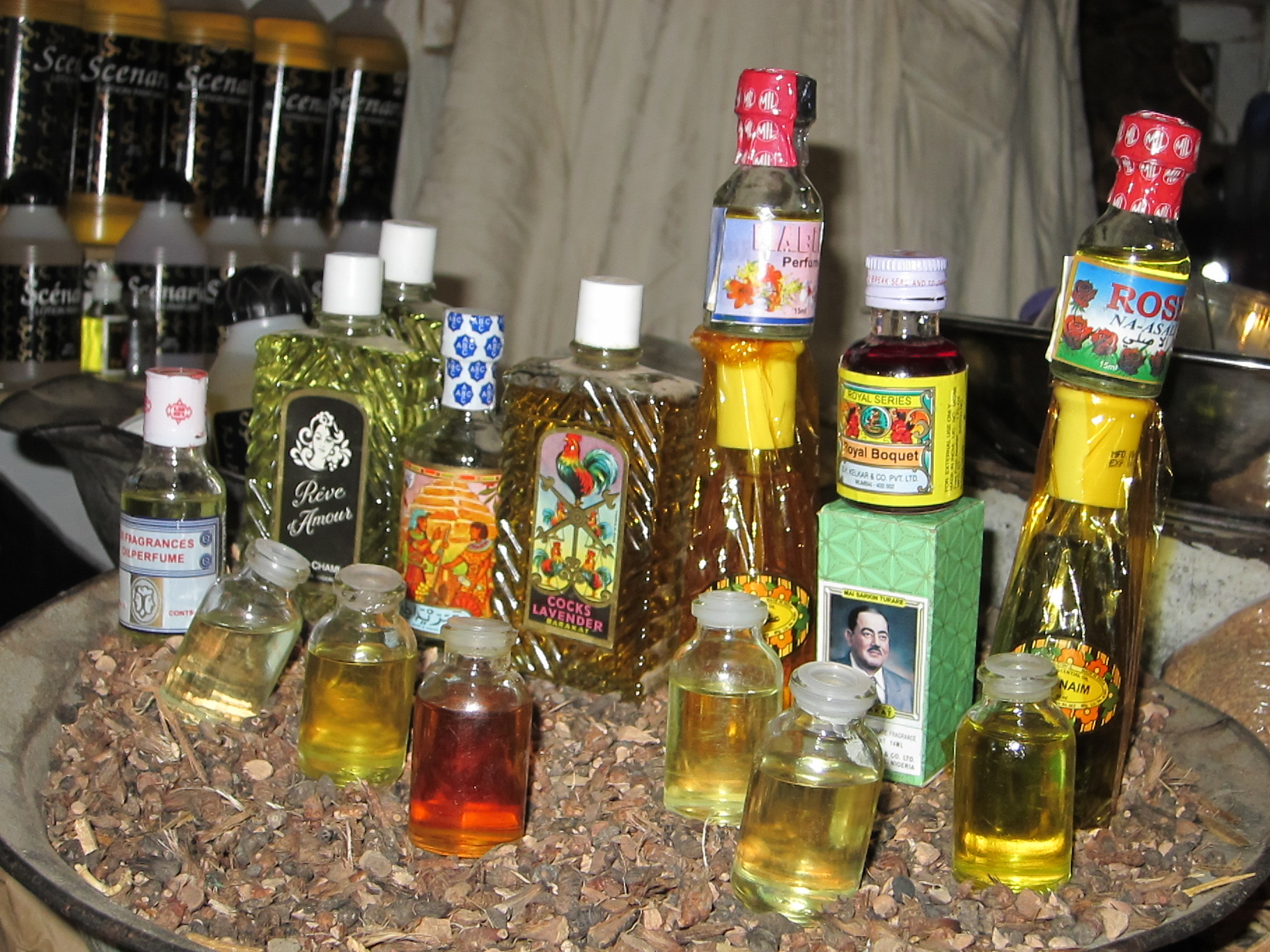 Perfume oils from around the world. Maiduguri, Nigeria (Photo taken by Katie Rhine)