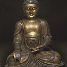 <a href="https://spencerartapps.ku.edu/collection-search#/object/4334" target="_blank"><i>Yaoshi fo 藥師佛 Bhaisajyaguru (Medicine Buddha)</i> by China</a>
