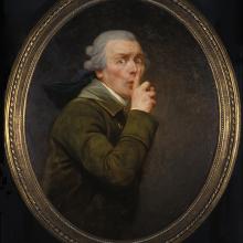 <a href="https://spencerartapps.ku.edu/collection-search#/object/9141" target="_blank"><i>Le Discret</i> by Joseph Ducreux</a>