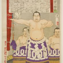 <a href="https://spencerartapps.ku.edu/collection-search#/object/18883" target="_blank"><i>The Sumō Wrestler Umegatani Tōtarō</i> by Tsukioka Yoshitoshi</a>