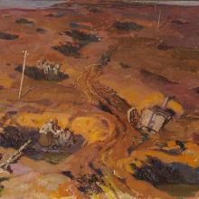 <a href="https://spencerartapps.ku.edu/collection-search#/object/47257" target="_blank"><i>Untitled (soldiers in bomb craters)</i> by André Edouard Devambez</a>
