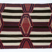 <a href="https://spencerartapps.ku.edu/collection-search#/object/32072" target="_blank"><i>third phase chief's blanket</i> by Diné (Navajo) peoples</a>