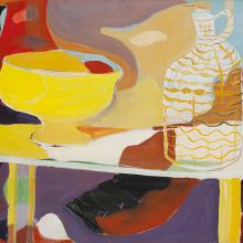 <a href="https://spencerartapps.ku.edu/collection-search#/object/46959" target="_blank"><i>untitled (still life with yellow bowl)</i> by Beatrice Mandelman</a>
