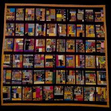 <a href="https://spencerartapps.ku.edu/collection-search#/object/30089" target="_blank"><i>East Side quilt</i> by Sonie Joi Ruffin</a>