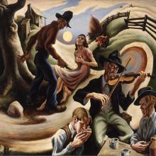 The Battle of the Jealous Lover of the Green Valley, Thomas Hart Benton
