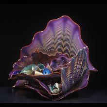 Violet Persian Set with Red Lip Wraps, Dale Chihuly
