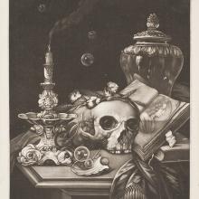 <a href="https://spencerartapps.ku.edu/collection-search#/object/45571" target="_blank"><i>Vanitas Still Life with Self-Portrait</i> by Pieter Schenk</a>