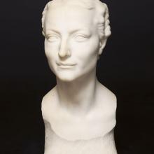 <a href='https://spencerartapps.ku.edu/collection-search#/object/46961' target='_blank'><i>portrait bust of Jadwiga Duninów Dębicka (1902–1977)</i> by Toma Rosandic</a>