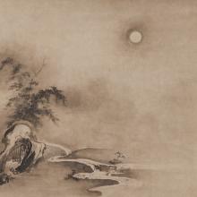 <a href='https://spencerartapps.ku.edu/collection-search#/object/10753' target='_blank'><i>Bamboo Forest and Moon</i> attributed to Kanō Masanobu</a>