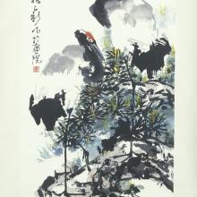 <a href="https://spencerartapps.ku.edu/collection-search#/object/15197"><i>Two Cranes</i></a> by Yang Zhengxin
